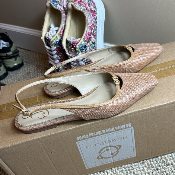 Sam Edelman Tan Slingback Flats - Picture 3 of 16